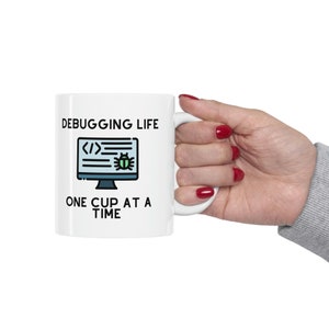 Debugging Coding Mug Funny Programmer Gift, Funny STEM Teacher Gift ...