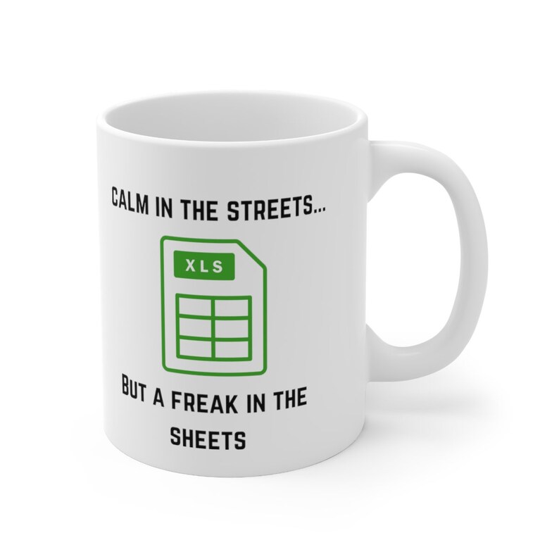Excel Spreadsheet Mug Funny Programmer Gift, STEM Teacher Gift Computer