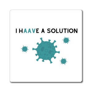 AAV Biology Magnet Funny Science Magnet, Nanoparticle DNA Gift Scientist Magnet, Cute Chemistry Magnet Biology AAV Biochemistry Magnet