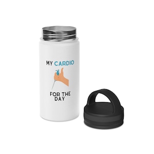 Pipette Tumbler Travel Mug Funny Science Gift, Science Teacher Gift STEM Genetics Water Bottle, Cute Cell Biology Mug Biochemistry Gift