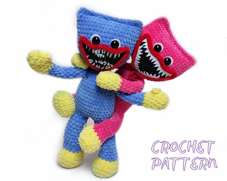 Huggy Wuggy Crochet Pattern by Poppy Playtime Amigurumi Etsy