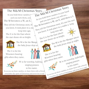 Kerststal Legende Kerst Printables Tags, Bediening Verhaal Herder, Candy Christmat Tag, Religieuze Gift Tag, Kerk Cadeau, Buurman Cadeau