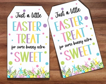 Just a Little Treat For Someone Sweet Easter Tag, Easter Basket Tag, Easter Treat Tags, Classroom Easter Treats, Easter Party, Easter Cookie
