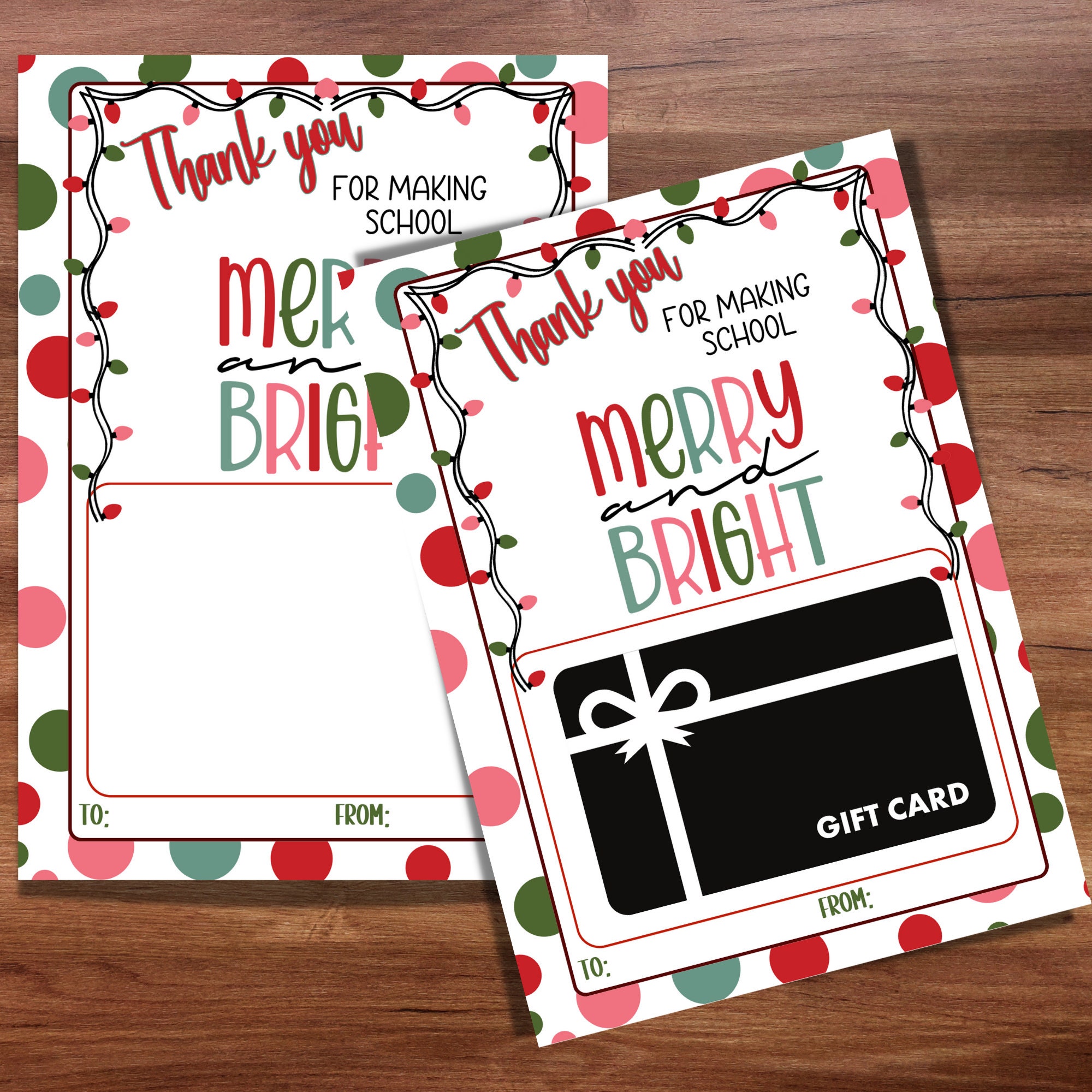 Teacher Christmas Gift Card Holder, Printable Holiday Custodian School Staff Principal Appreciation, Preschool Teacher Card, Librarian Card - Etsy teacher-christmas-gift-card-holder-printable-holiday-custodian-school-staff-principal-appreciation-preschool-teacher-card-librarian-card-etsy