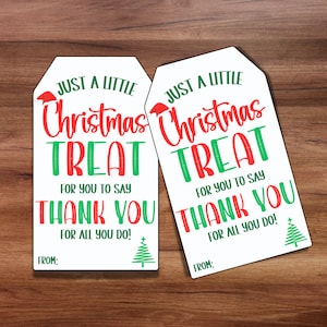 Urlaub Wertschätzung Geschenkanhänger, Weihnachtsbehandlung Dankeschön Tag, Weihnachtsbevorzugung Tags Mitarbeiter Firma Essential Staff Lehrer Danke Sweet