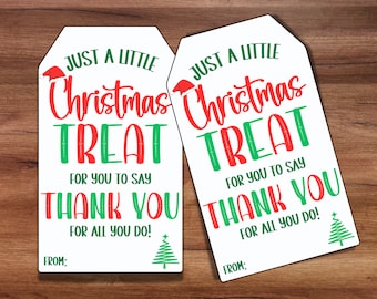Cadeaukaartjes voor de feestdagen, kersttraktatie, bedankkaartjes voor kerstcadeaus Medewerker Bedrijf Essentieel personeel Leraar Bedankt Lief