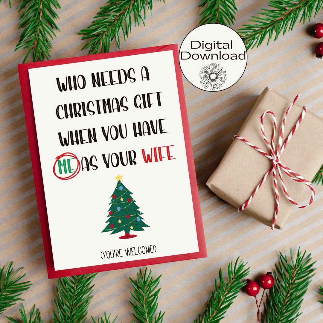 Funny Husband Christmas Card Sarcastic Christmas Card Man - Etsy Australia