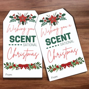 Ik wens je een geurig kerstfeest, zeeplabel, kaarslabel, kerstcadeau leraar, cadeau collega, cadeau collega, cadeau etherische olie, kerstetiket