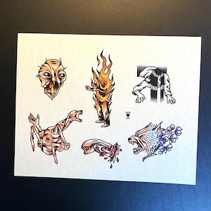 Horror Monsters Flash Print