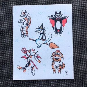 Kostüm Katzen Blitz Print