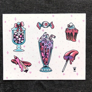 Candy Gore Flash Sheet Print