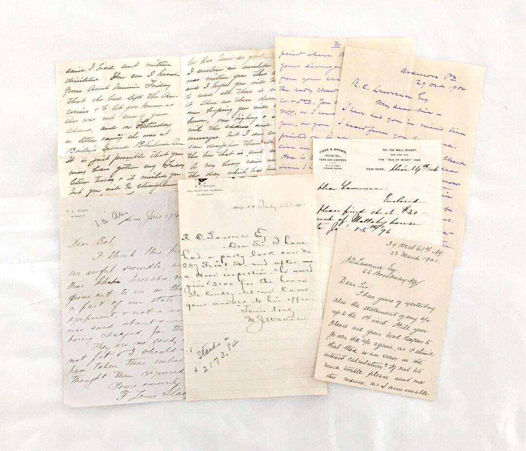 6 Antique 1896-1904 Handwritten Letters | Victorian / Edwardian Paper ...