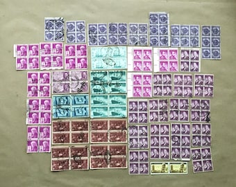 172 Vintage US Stamps, Canceled, Uncanceled, Collectible Stamps | Ships, Flags, Faces, People