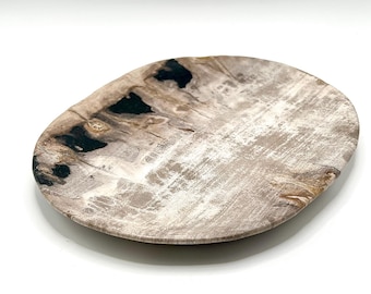 Petrified Wood flat trinket dish