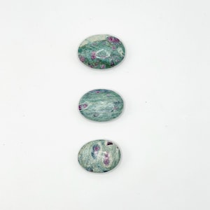Ruby fuchsite worry stone