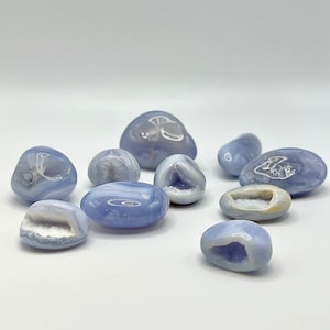 Blue Lace Agate tumbles