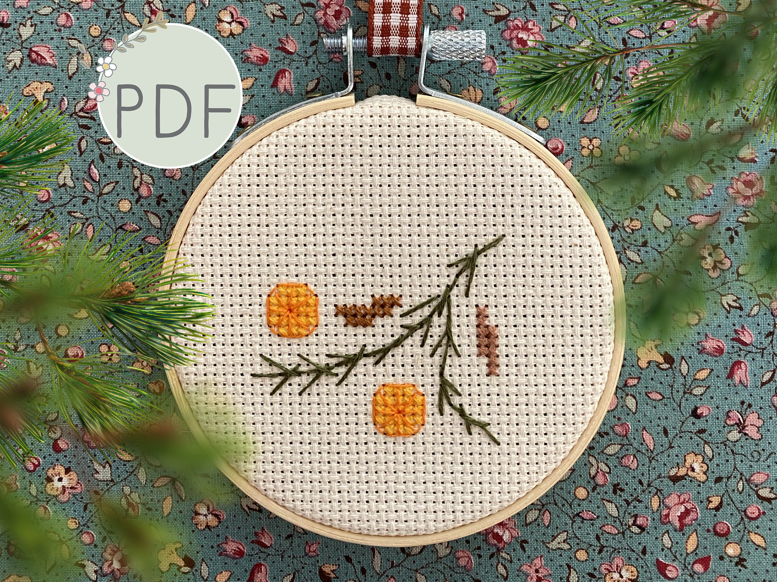 Things of Autumn Cross Stitch Sampler Pattern  Posie: Patterns and Kits to  Stitch by Alicia Paulson