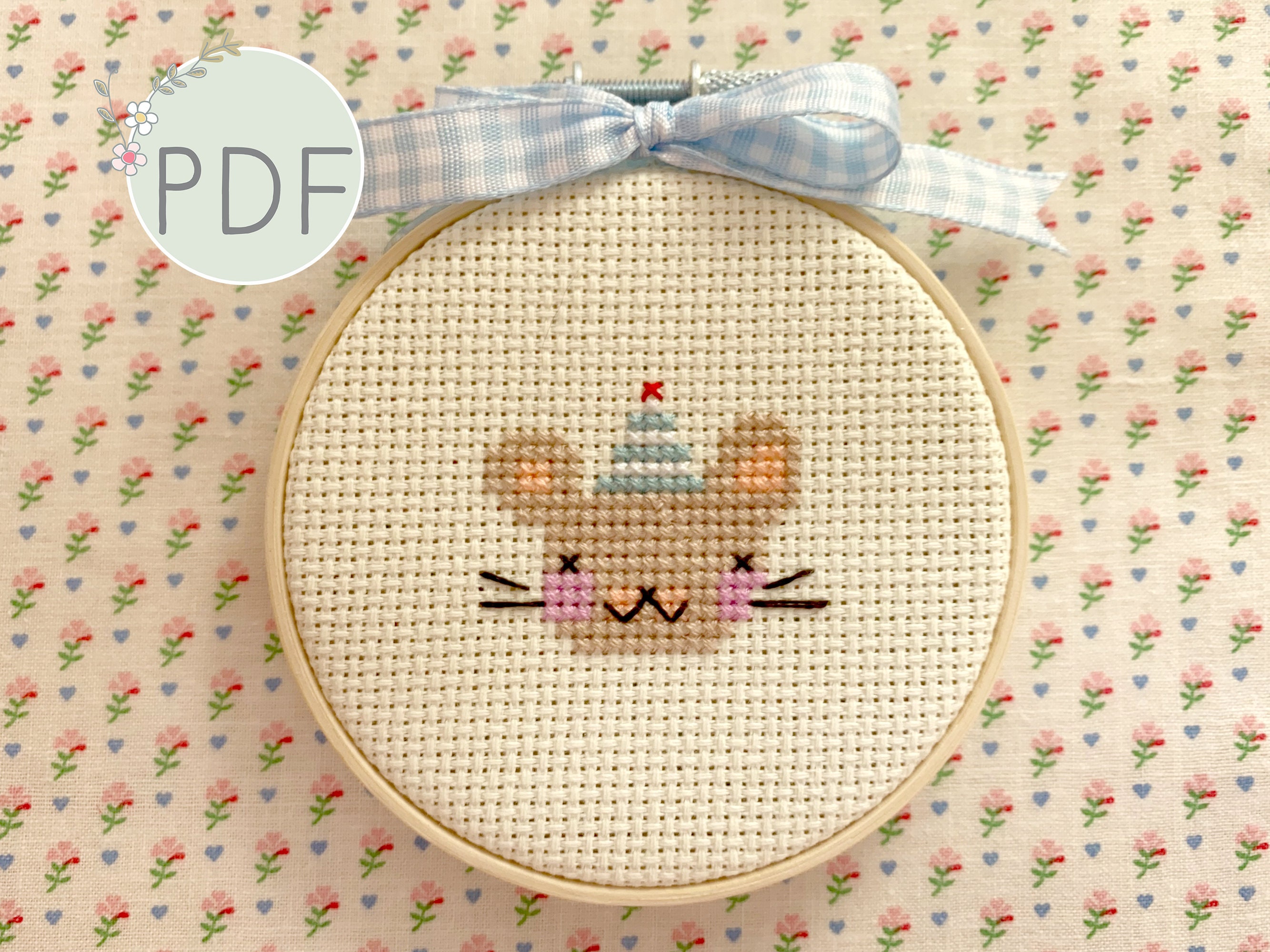 Happy Flower Mini Cross Stitch Kit  Posie: Patterns and Kits to Stitch by  Alicia Paulson