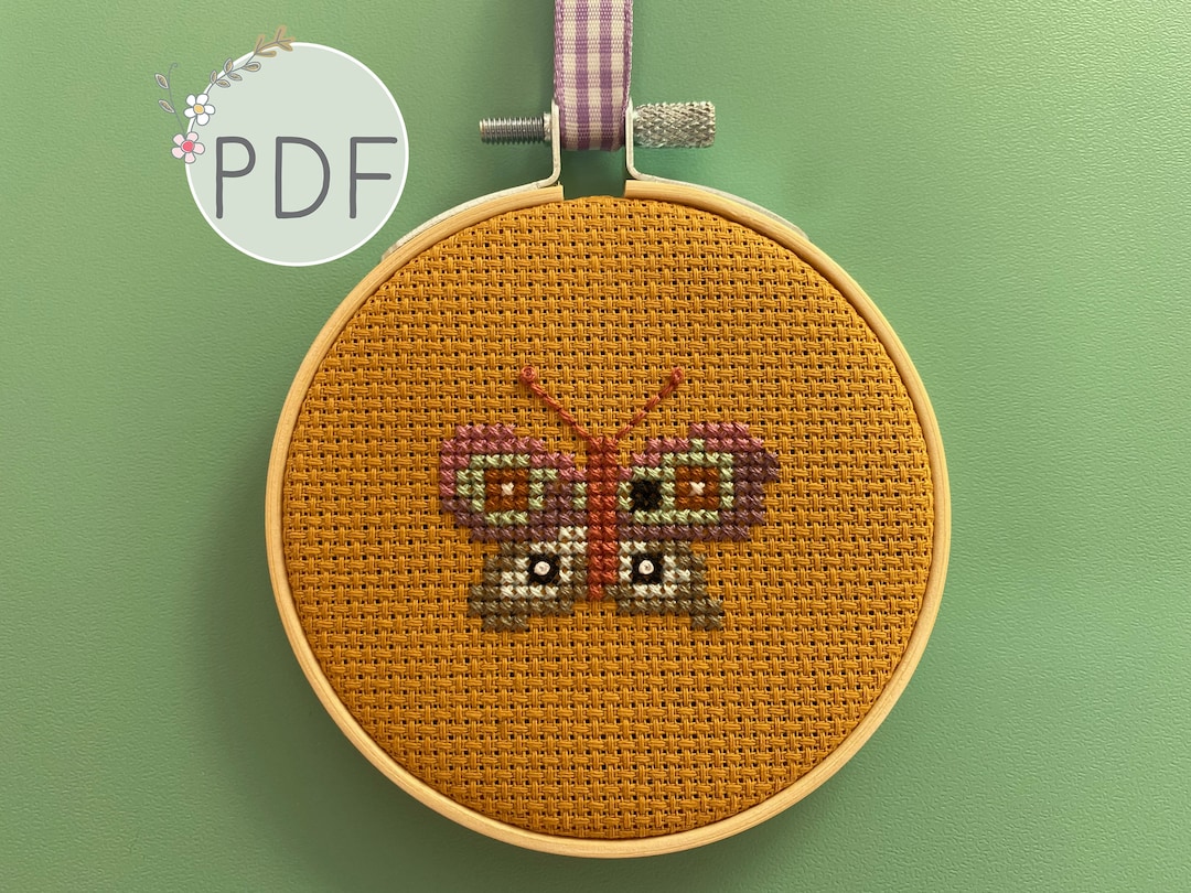 Cross Stitch PDF Pattern for Beginners, Instant Download, Easy ...