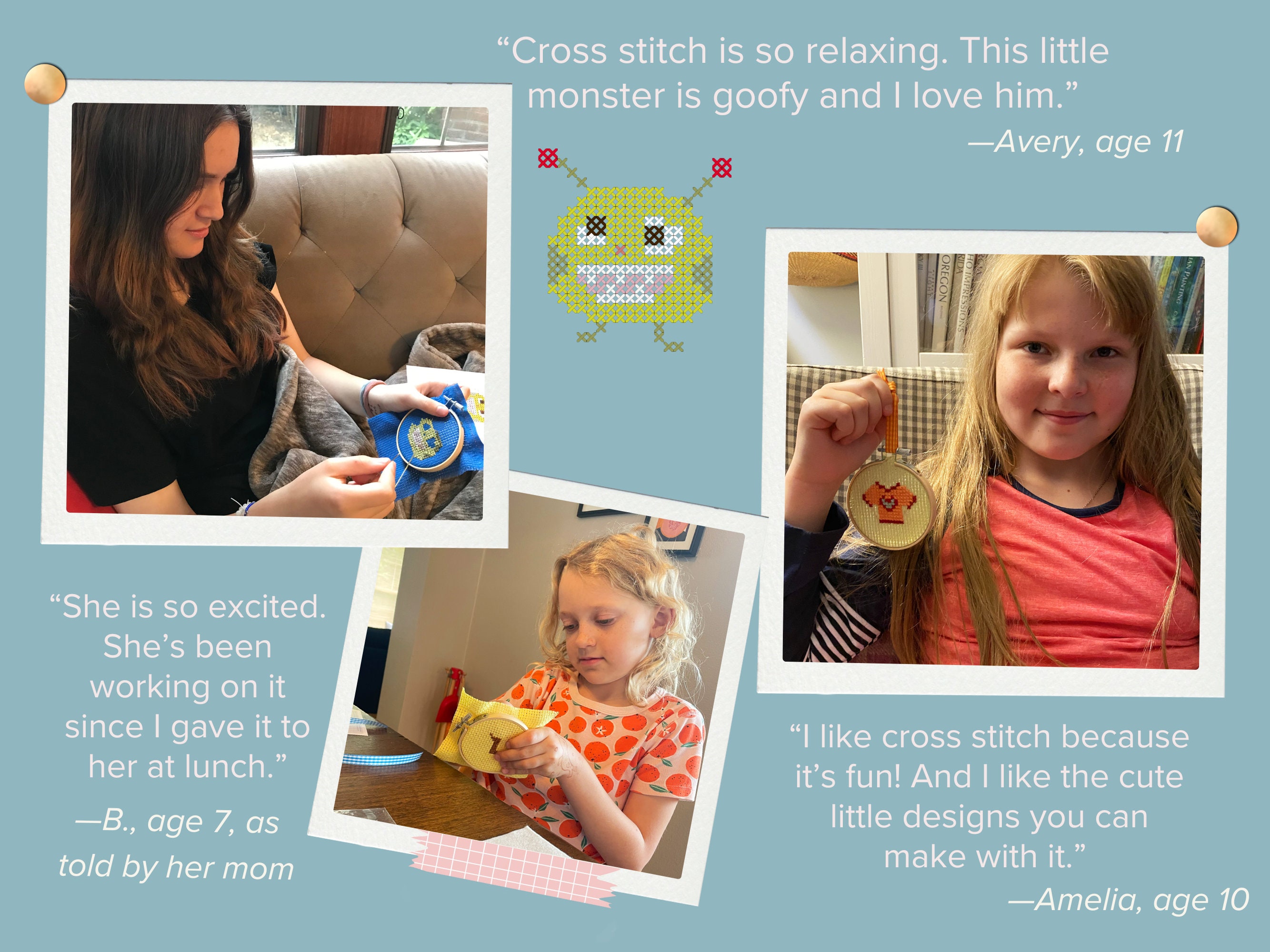Crystal Star 2 Mini Cross Stitch Kit  Posie: Patterns and Kits to Stitch  by Alicia Paulson