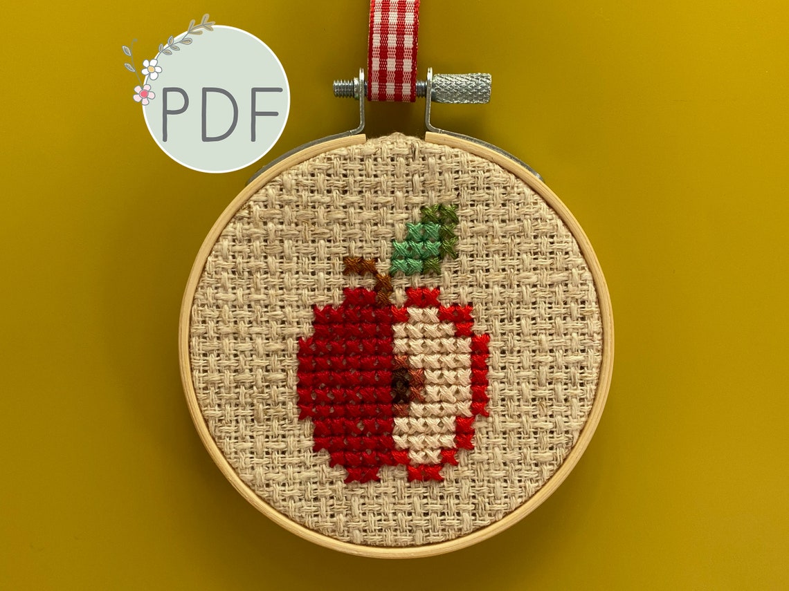 Cross Stitch PDF Pattern for Beginners, Instant Download, Easy ...