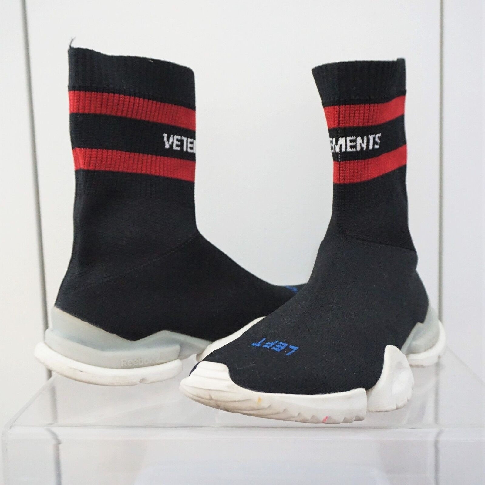 At hoppe Regelmæssighed Smigre Vetements Reebok Sock Pump Stretch Knit Sock Sneakers Shoes - Etsy