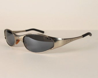 Vintage Oakley Eye Jacket FMJ Silver Frame Black Iridium - Etsy