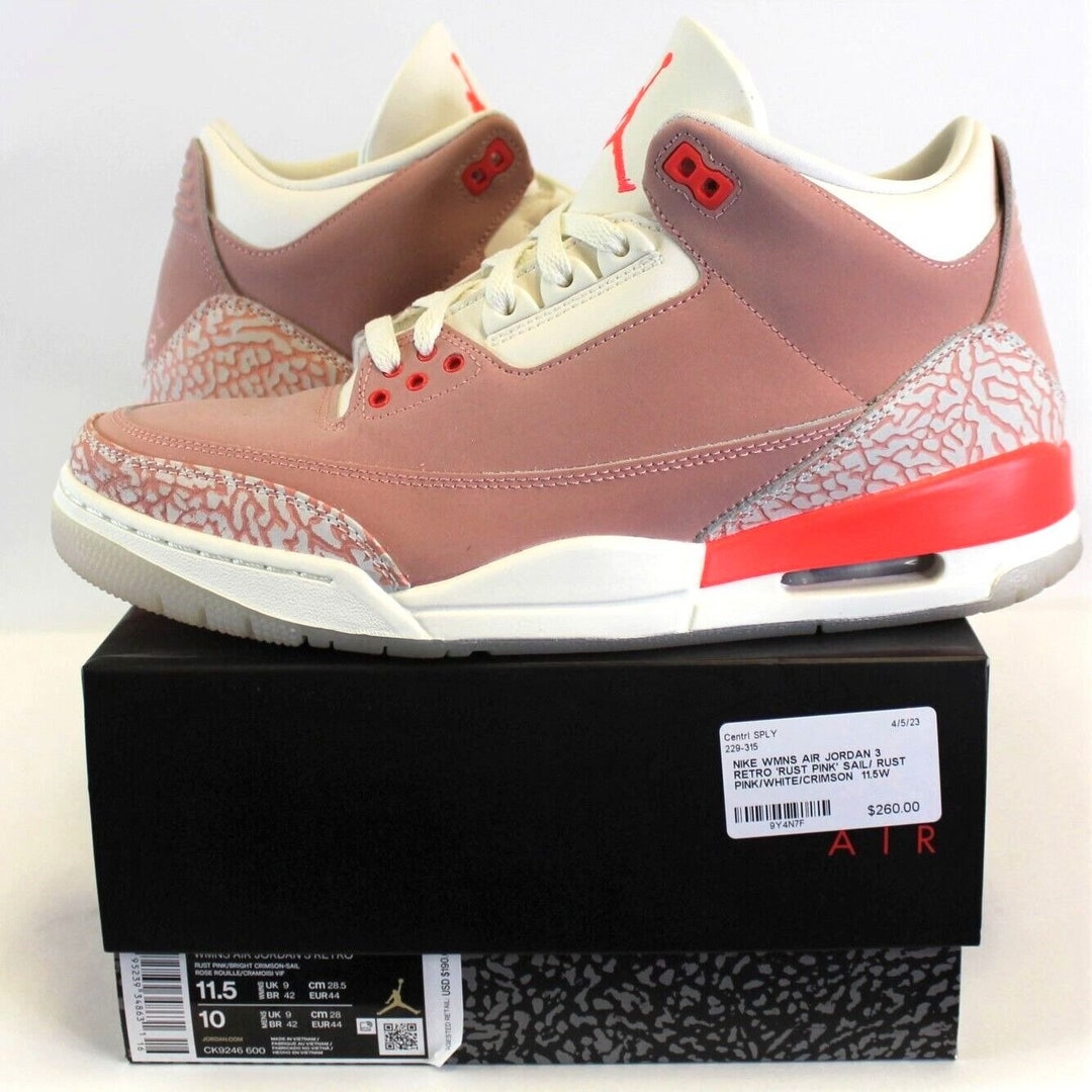 Nike Air Jordan 3 Retro Rust Pink 2021 CK9246-600 - Etsy