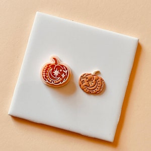 Pumpkin #5 (Moon) polymer clay cutter