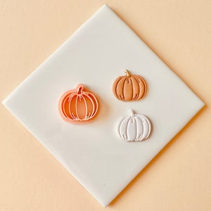 Pumpkin #1 polymer clay cutter