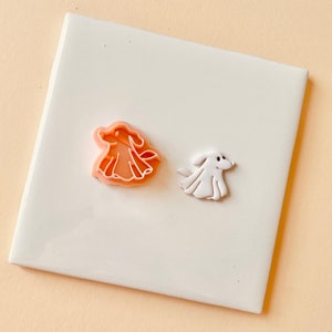 Dog Ghost #1 polymer clay cutter