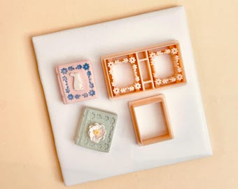 Book #4 (Leaf) polymer clay cutter