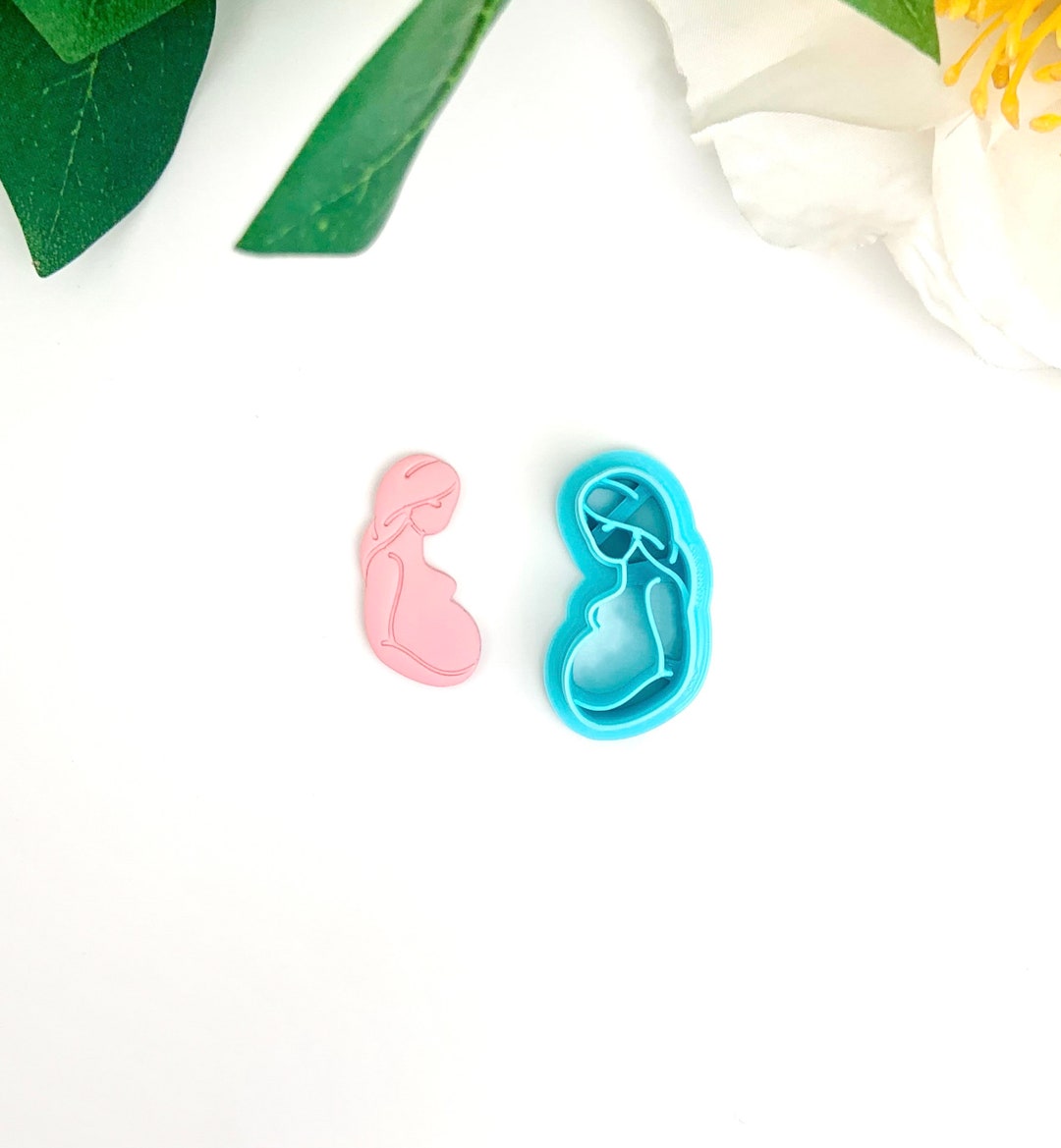 Pregnant Mom Clay Cutter Polymer Clay Cutter Mothers Day Clay Cutter