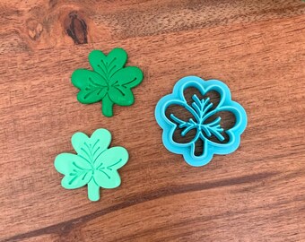 Shamrock Clay Cutter (debossing) | Three-Leaf Clover |Polymer Clay Cutter | St. Patrick’s Day | 3 Sizes | No. 012