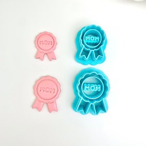 Mom Ribbon Clay Cutter | Polymer Clay Cutter | Mother’s Day Clay Cutter | 3 Sizes | No. 048