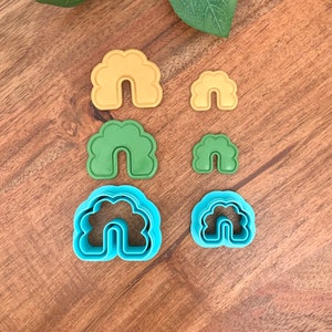 Scalloped Arch with Line | Scallop Rainbow | Boho Arch | Polymer Clay Cutter | St. Patrick’s Day | 4 Sizes | 004