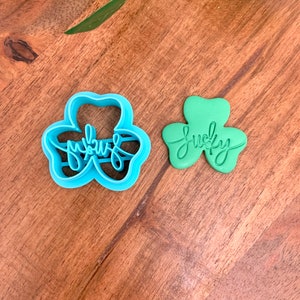 LUCKY Shamrock Clay Cutter | Three-Leaf Clover | Polymer Clay Cutter | St. Patrick’s Day | 3 Sizes | No. 022