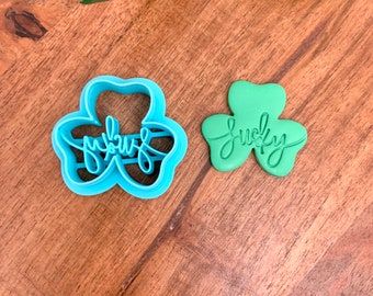 LUCKY Shamrock Clay Cutter | Three-Leaf Clover | Polymer Clay Cutter | St. Patrick’s Day | 3 Sizes | No. 022