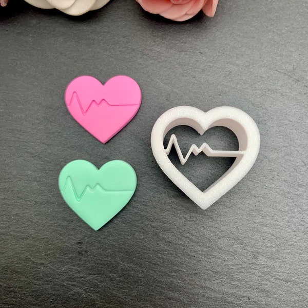 Heartbeat | Polymer Clay Cutter