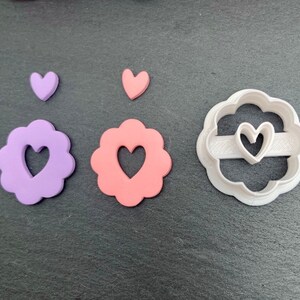 Valentine Flower | Polymer Clay Cutter | No. 081