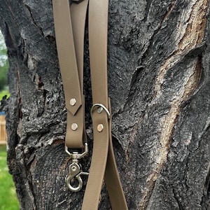 Biothane leash with traffic handle- single Tone