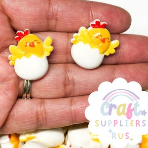 Ostern Küken Charme, Ostern Küken Cabochons, Ostern flache Rückseite Charms, Ostern Cabochons, Ostern Verschönerungen