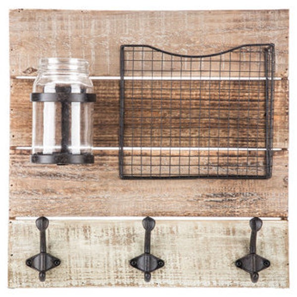 Wood Wall Organizer Etsy