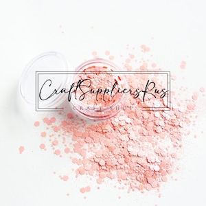Mezcla de purpurina gruesa ruborizada, mezcla de purpurina gruesa rosa bebé, mezcla de purpurina gruesa rosa claro, purpurina rosa, mezcla de purpurina para vasos de bolas de nieve
