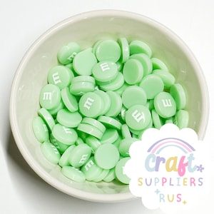 Fake M&M Candy Cabochons, MandM Fake Flatback Candy Cabochons, Fake Candy Chocolate Cabochons, Faux Chocolate Cabochons