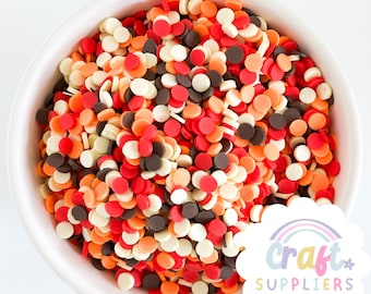 Fall Clay Sprinkles Mix Autumn Confetti Slime Decoden Fake Bake