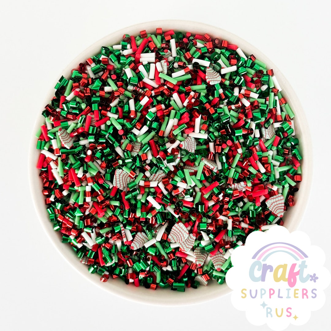 Fake Christmas Sprinkle Mix, Fake Christmas Tree Sprinkle Mix, Faux ...