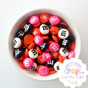 Fake Halloween M&Ms Chocolate Candy Cabochons, Fake Halloween Chocolate Candy Flat Back Candy, Halloween Fake Bake, Slime, DIY