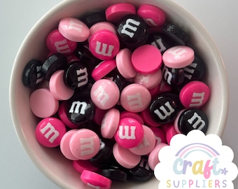 Fake Halloween M&Ms Chocolate Candy Cabochons, Fake Flat Back Candy Chocolates, Halloween Fake Bake, Faux Halloween Candy, Slime