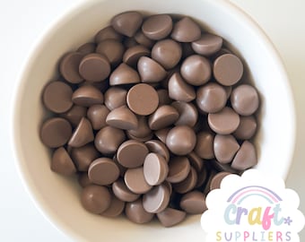 24pc Faux Chocolate Chips, Fake Chocolate Chips, Faux Chocolate Morsels, Fake Chocolate Morsels, Slime, Cabochons